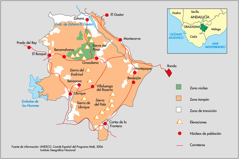 Plano de Situación - Sierra de Grazalema